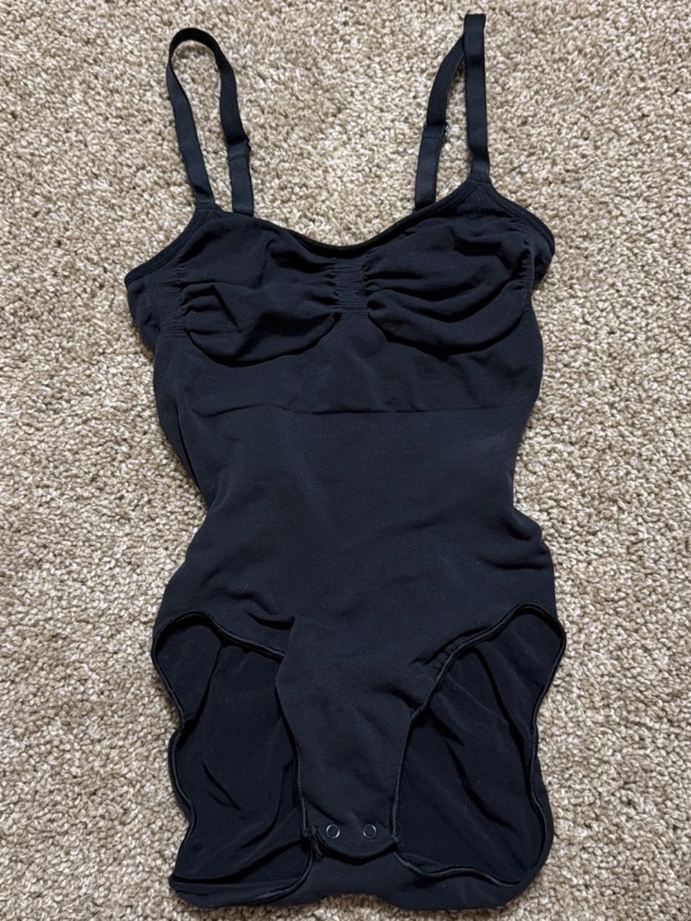 SKIMS Black Sculpting Bodysuit with Adjustable Straps
